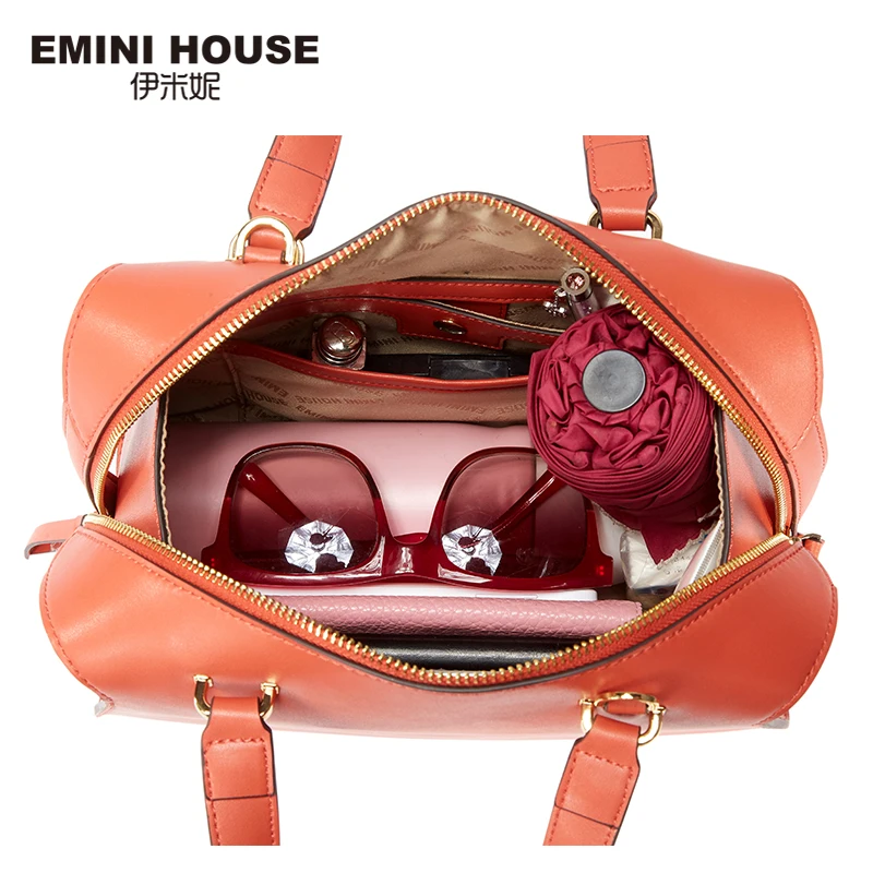 EMINI HOUSE женские сумки из спилок мессенджеры вязаные на плечо через для