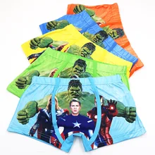 5 шт./партия, детское нижнее белье из хлопка с рисунком для мальчиков детские штаны с рисунком собаки детские трусы-боксеры нижнее белье для подростка от 3 до 11 лет