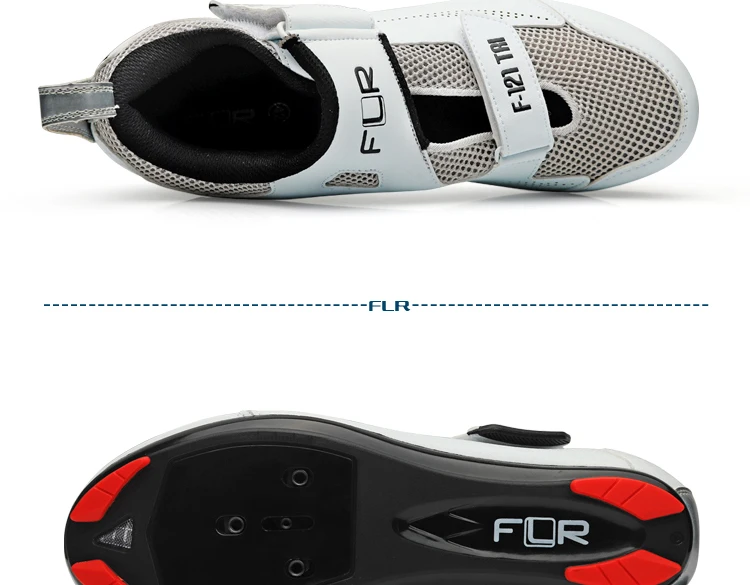 FLR F121 туфли для триатлона, велосипедная обувь для шоссейного велосипеда, гоночные кроссовки для взрослых, профессиональные, спортивные, дышащие, сверхлегкие, черные, белые