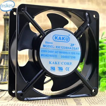 

KA1238HA2SAT Ball Bearing Axial Cooling Fan AC 220V-240V 0.13A/0.11A 12038 12cm 120*120*38mm 50/60HZ 2 Wires