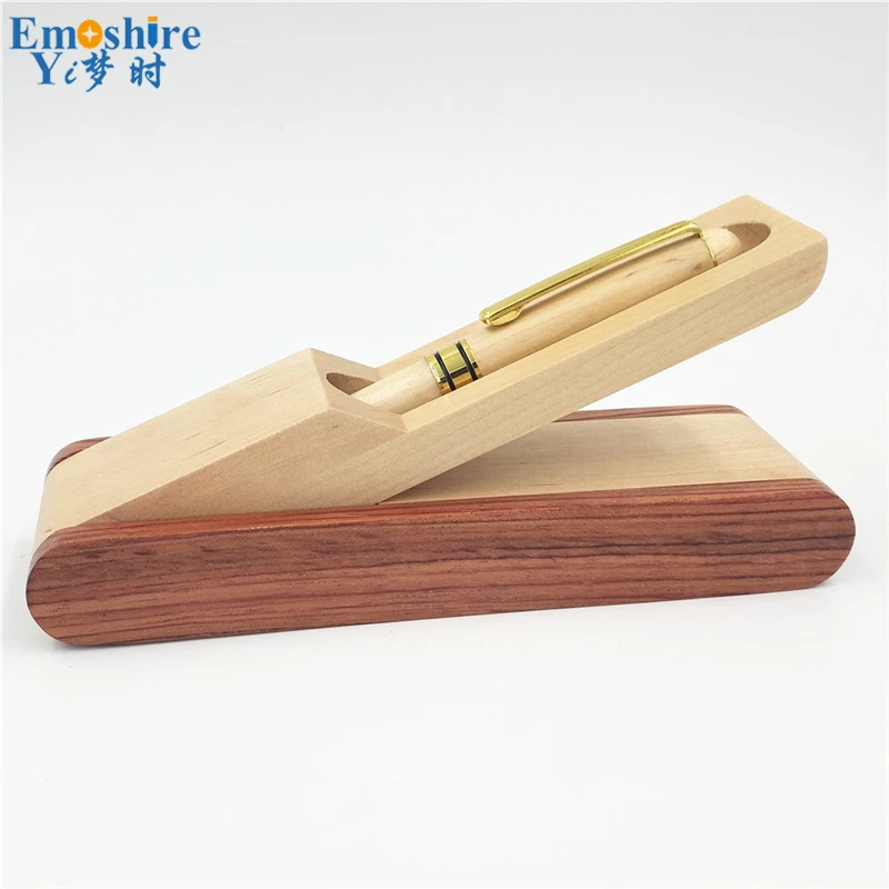 Emoshire Maple Wooden Pen Set Pen Pen Signature Pen Ballpoint Pen Bulk Customize LGO (11)
