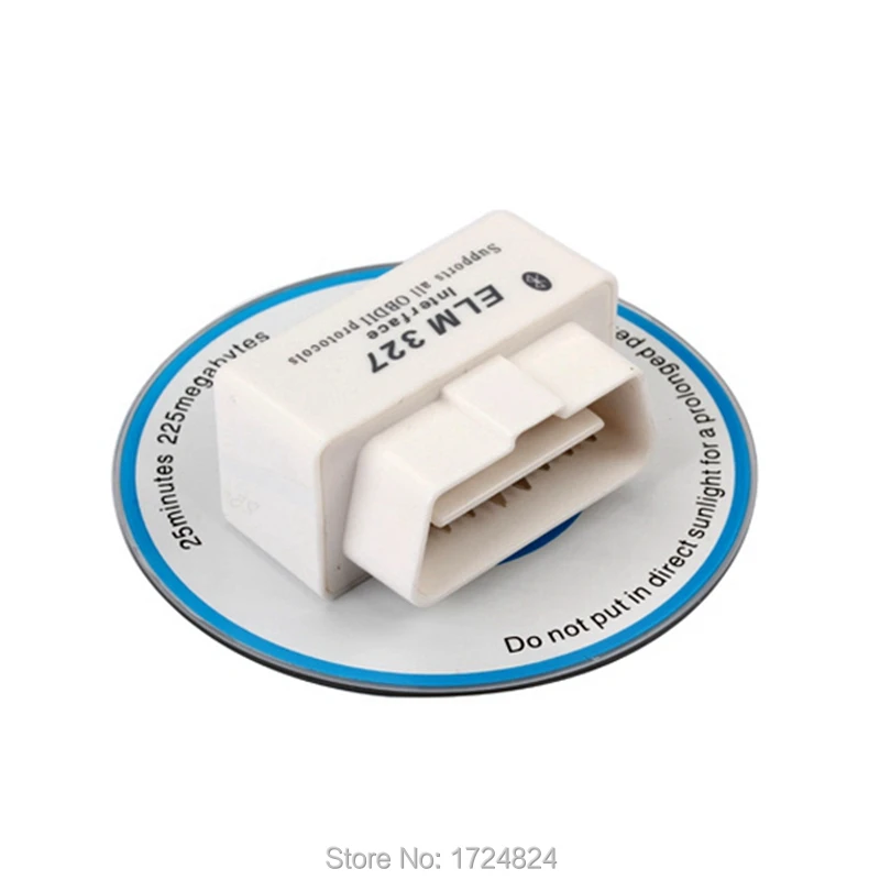 Новейший Белый Супер Мини elm327 Bluetooth V2.1 OBD2 OBDII ELM 327 Универсальный автоматический