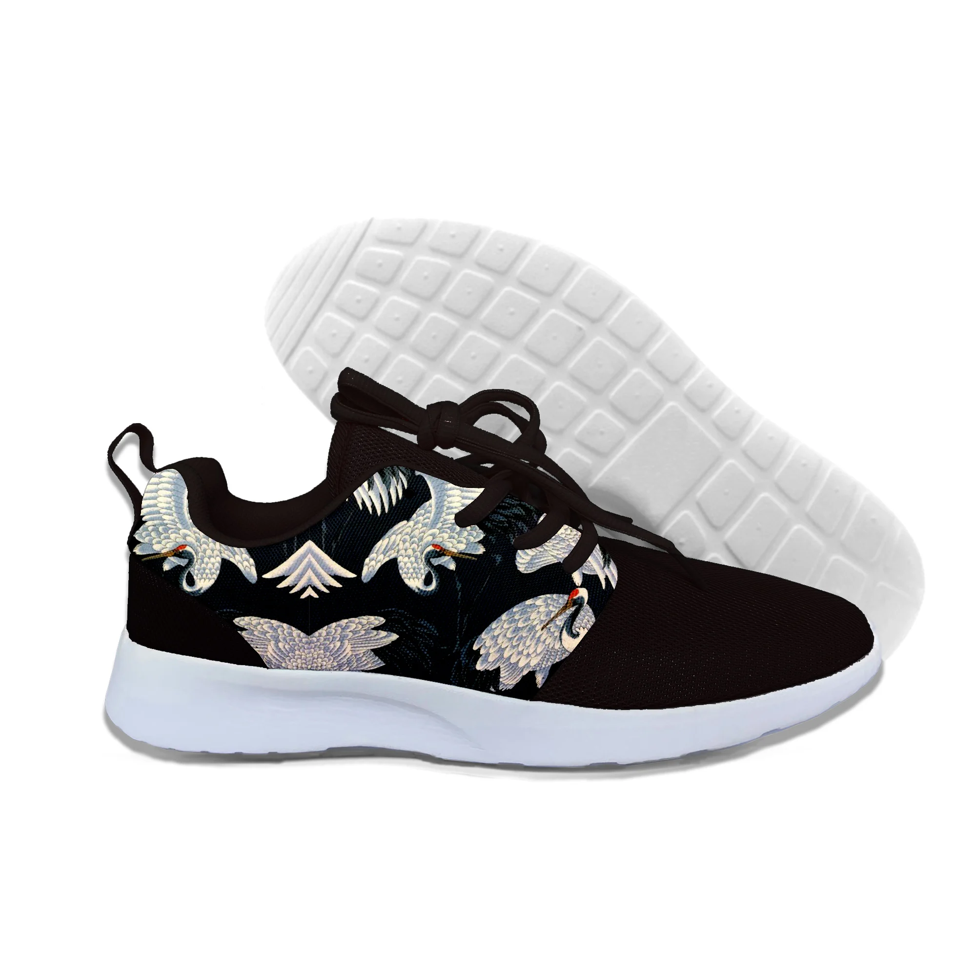 

2019 hot fashion Japanese Cranes 3D casual shoes for men/women high quality Harajuku 3D printing Japanese Cranes Sneakers