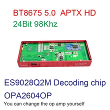 BT8675 bluetooth усилитель для наушников OPA2604A для 120-600 ом выходное сопротивление Amplificador нулевой шум встроенный аккумулятор