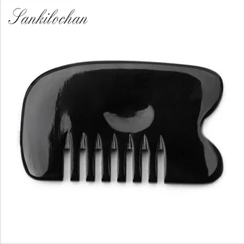 

Large Natural Buffalo horn SPA Scraping Plate Body Massager Chinese Traditional Acupuncture Massage GuaSha Board Scrape Therapy