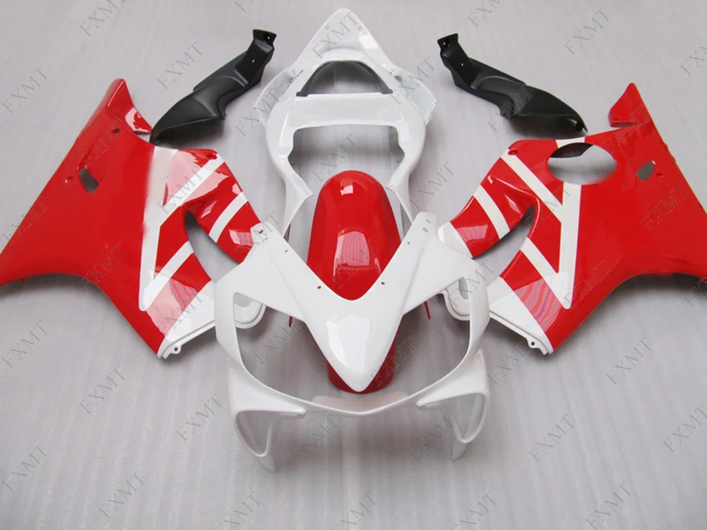 Fairings CBR 600 2001 2003 2003 Red White Bodywork CBR F4i 02 Full Body