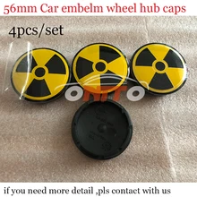 ABS Universal 56 MM de 2.20 POLEGADAS Do Carro logotipo do emblema do emblema centro de roda hub caps logotipo Carro-styling para bomba rótulo abrange 4 pçs/lote