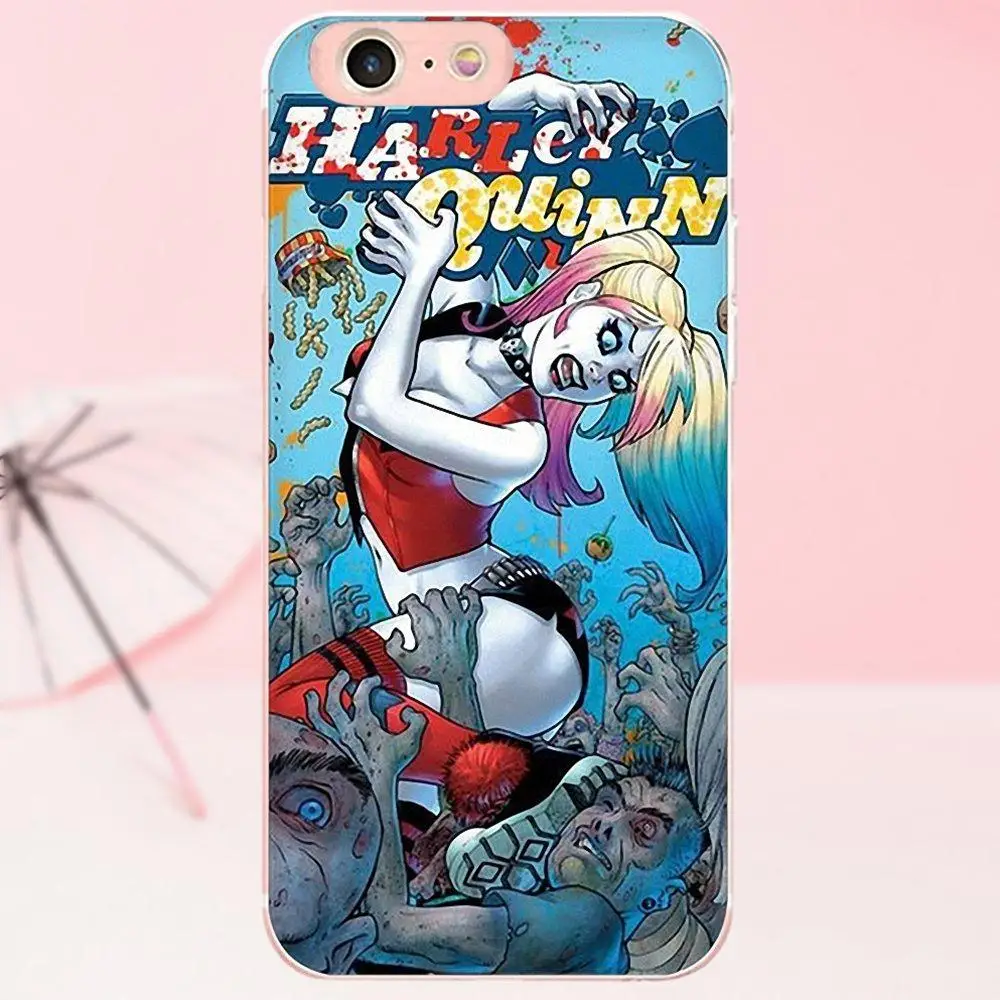 Harley Quinn Wallpaper Colorful Cute TPU Print Capa For Apple ...