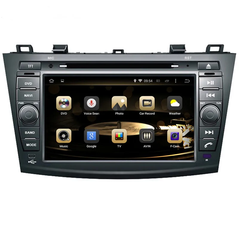 Cheap Octa Core 4G RAM 64G ROM Android 9.0 Car DVD Multimedia Player Auto GPS Navigation for MAZDA 3 2010- 12