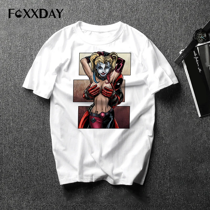 

Women Harley Quinn Deadpool T Shirt Superman The Joker Suicide Squad Men Tee Shirt Homme Camiseta Shirts Hip Hop T-shirt Clothes