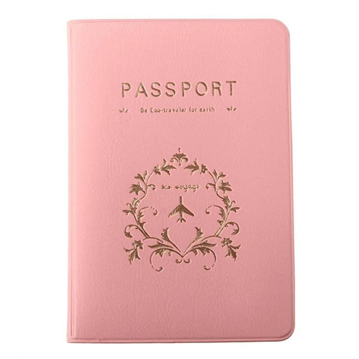 Organizer case of passport Wallets Passport Holder Pink Flower Vinein