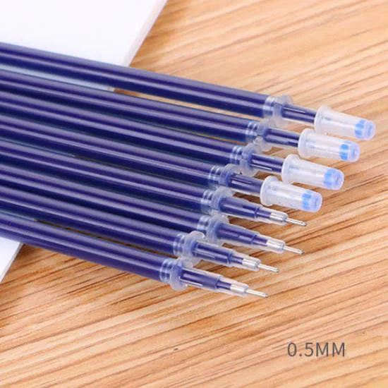 10 pcs Office Gel Pen Refill Stationery 0.5mm Gel Pens Refill Kawaii Pen Refills Cute Pens Stationery Kawaii School Supplies - Цвет: Needle Refill