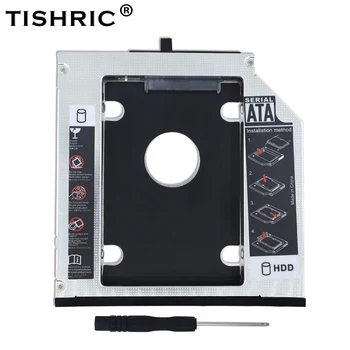 

TISHRIC Optibay Aluminum 12.7mm SATA 3.0 2nd 2.5 HDD SSD Caddy For Lenovo ThinkPad T510 T520 T530 T420 T430 Hard Drive Enclosure