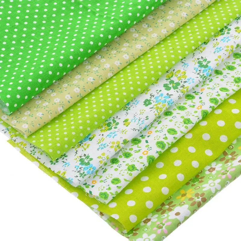 

Urijk 7PCs 25x25cm Cotton Fabric For Scrapbooking Dolls DIY Patchwork Fabrics For Curtains Felt Cloth Tissus Sewing Accessories