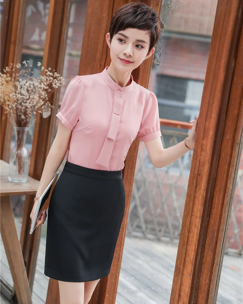 Two Piece Sets Women Suits with Skirt and Tops Sets Ladies Summer Pink