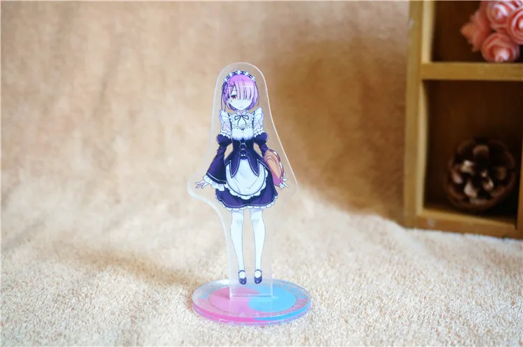 Re: жизнь в другом мире от нуля фигурку Rem Emilia Ram Косплей re нулевая фигура акриловая