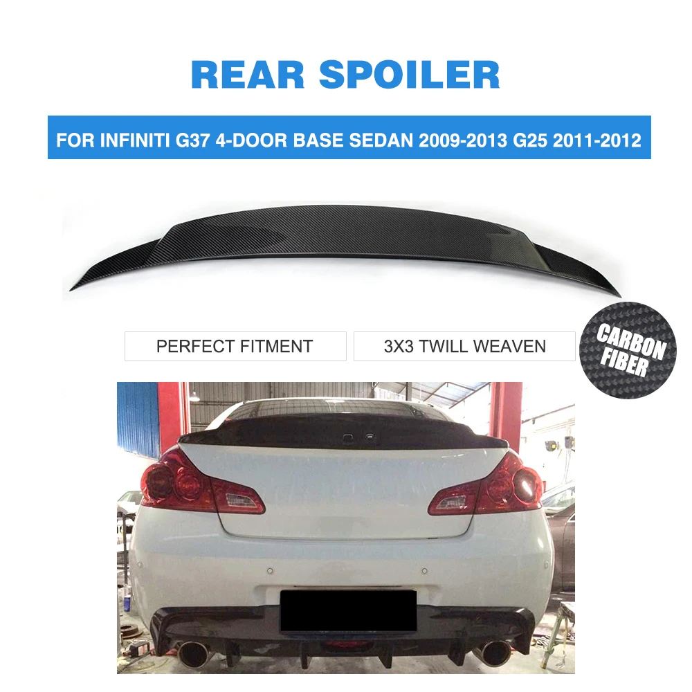 Carbon Fiber/FRP Unpainted Rear Trunk boot Lip Spoiler Wing for
