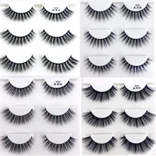 3D F060 3 пары детских хлопковых утепленных колготок на накладные ресницы натуральные длинные макияж 3D накладные ресницы из норки ресниц норковые ресницы крест с крыльями грязный
