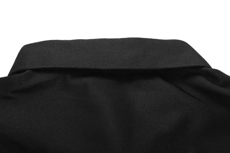 Роскошная мужская черная белая рубашка с длинным рукавом Camisa, хлопковая тонкая мужская рубашка большого размера с отложным воротником 4XL 5XL