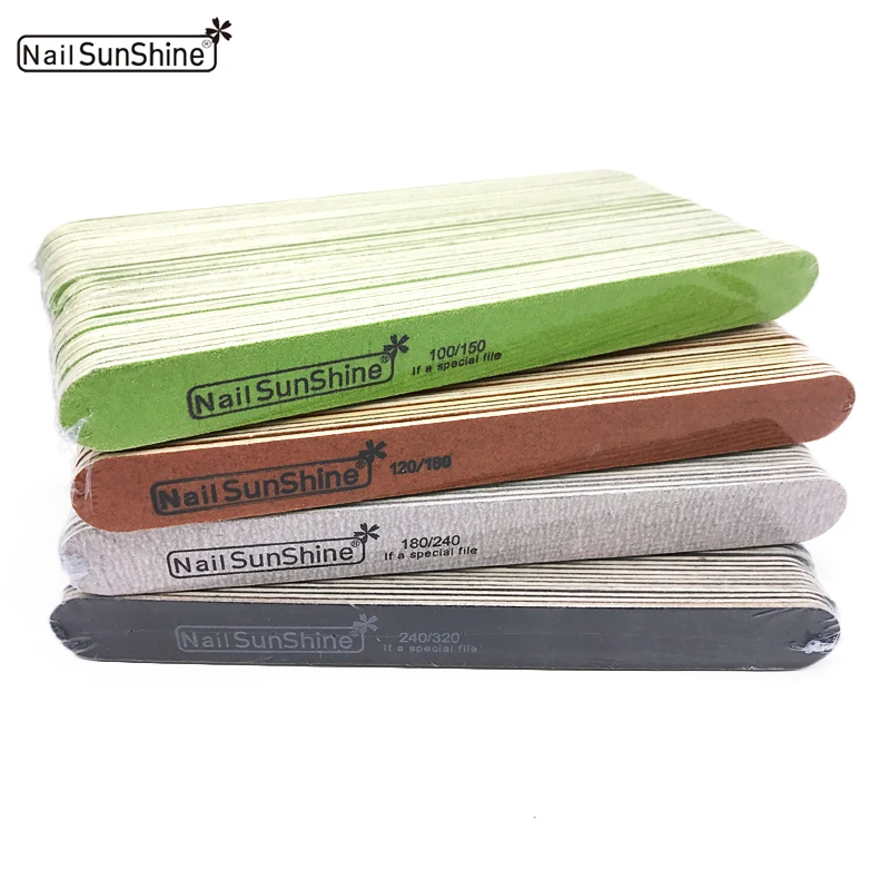 

Wholesale 50pcs/lot Nail File 4 Option Professional Pack Nail File Block lime a ongle Sanding Pedicure File UV Gel Polish Tools