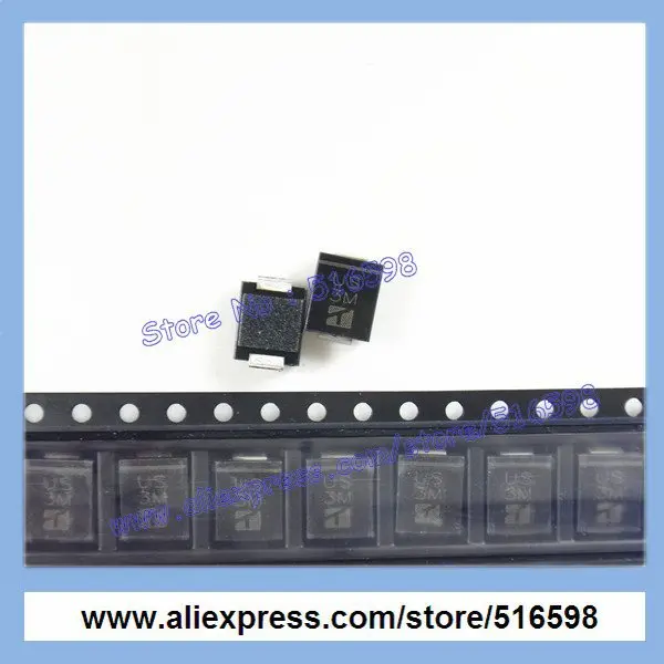 24 V 2 Pins SMCJ24A Unidirectional TVS Diode Pack of 50 SMCJ24A SMCJ Series 38.9 V DO-214AB