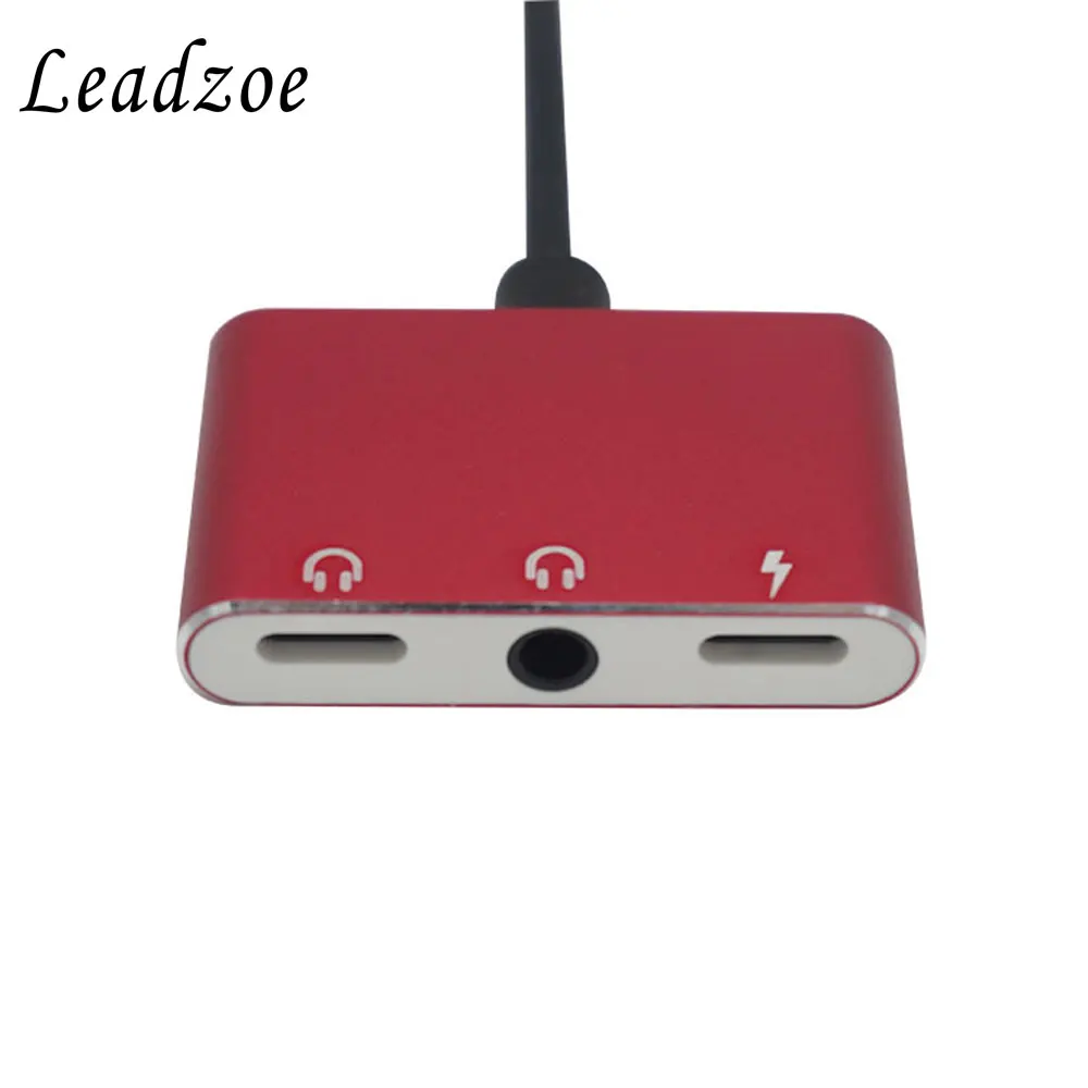 Double Audio Adapter For iPhone 7 8 Plus X Music Charging Splitter Dual jack Audio Converter for lightning or 3.5mm Headphone