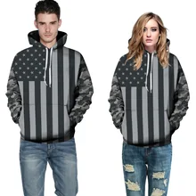 Новинка года Американский национальный флаг толстовки для пар 3D с цифровым принтом с капюшоном Толстовка человек пуловер с длинными рукавами QYDM051