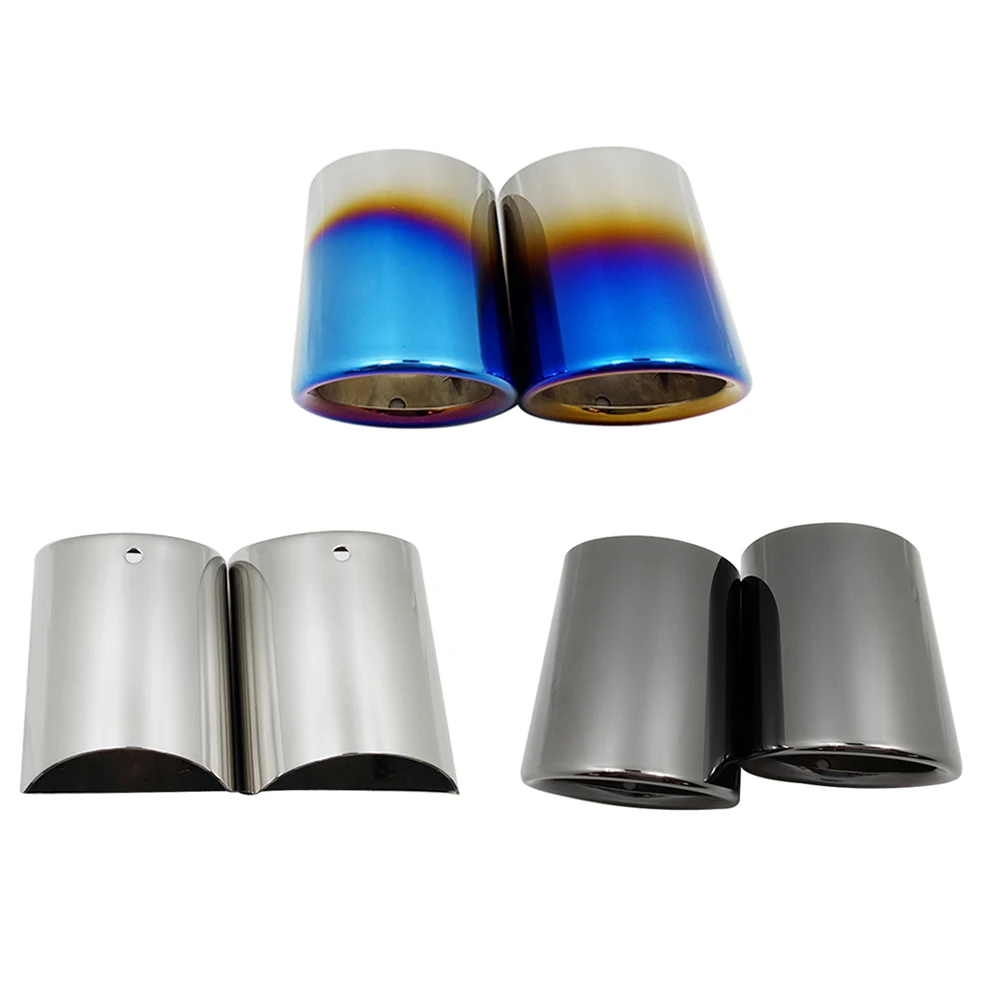 

Car Auto Round Exhaust Muffler Tip Stainless Steel Pipe For BMW 5 Series F10 F11 F07 E12 E28 E34 E39 E60 E61 Car Styling