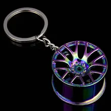Дизайн, крутой Роскошный металлический брелок, автомобильный брелок, брелок для ключей, креативный ступица колеса, цепь для мужчин и женщин, подарок, аксессуары для автомобиля