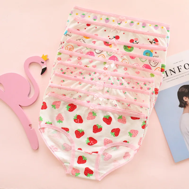 Женское нижнее белье с рисунком клубники ondergoed dames хлопковые трусики bragas sin costuras