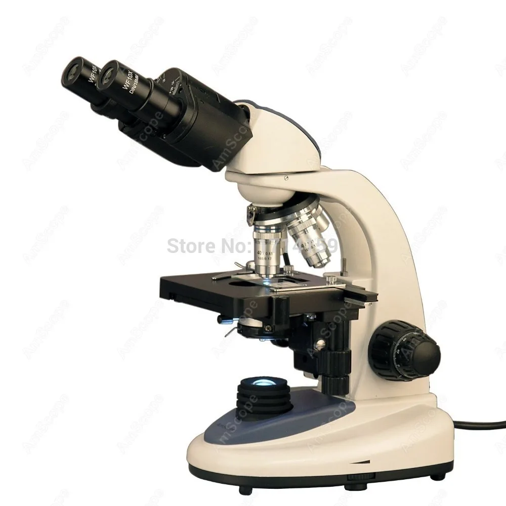 Laboratory Microscope AmScope Supplies 40X 2500X 3W LED Vet Binocular
