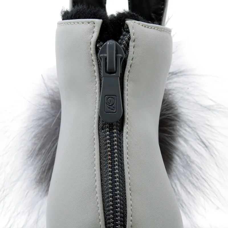 Airfour New Fur Ball Charms Shoes Woman High Heels Ankle Boots for Women Winter Warm Shoes 3 Colors White Shoes Fashion Boots Airfour New Fur Ball Charms Shoes Woman High Heels Ankle Boots for Women Winter Warm Shoes 3 Colors White Shoes Fashion Boots