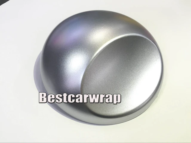 PROTWRAPS Satin chrome Frozen Silver Vinyl Wrap For Luxury Car Wrapping  with air bubble Free Car Styling foil 1.52x20m/Roll