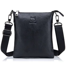 Fashion Genuine Leather Men Messenger Bags Bag Business Travel Small Shoulder Bag Casual Man Crossbody bags new one punch man canvas men women messenger bags vintage crossbody bag travel shoulder bags free shipping