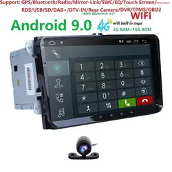 Wi Fi 9 "Android8.1 автомобильный NODVD плеер стерео радио для VW ГОЛЬФ 5 6 поло Passat CC Jetta Tiguan Touran gps навигации 2 г оперативная память 4