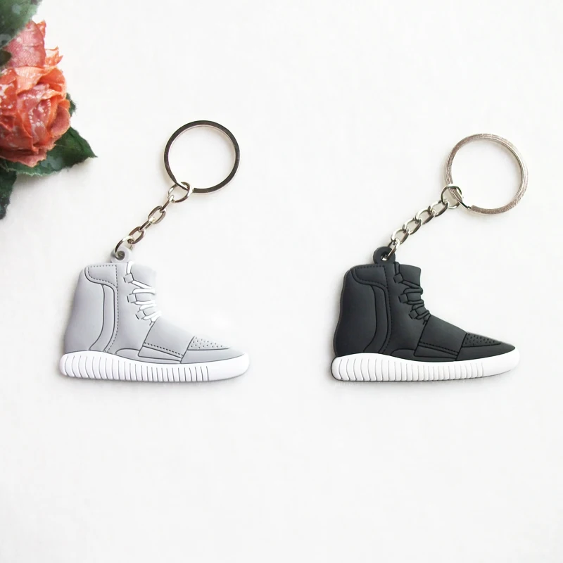 

Cute Silicone Yeezy 750 Boost Keychain Sneaker Key Chain Kids Key Rings Key Holder Llaveros Chaveiro Porte Clef