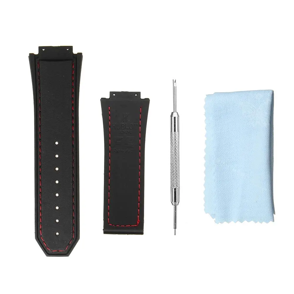 

New Fashion 24mm Silicone Strap Replacement No Buckle Simple Watch Band with Screwdriver