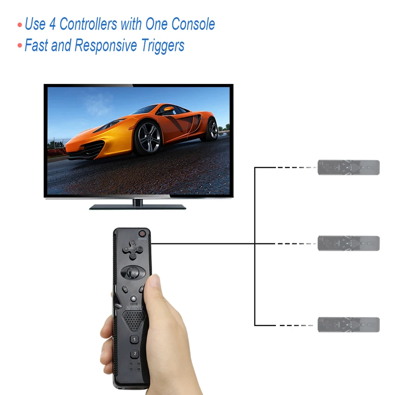 Bluetooth беспроводной контроллер для wii с пультом ду Motion Plus с Nunchuck для nind wii геймпад джойстик беспроводной