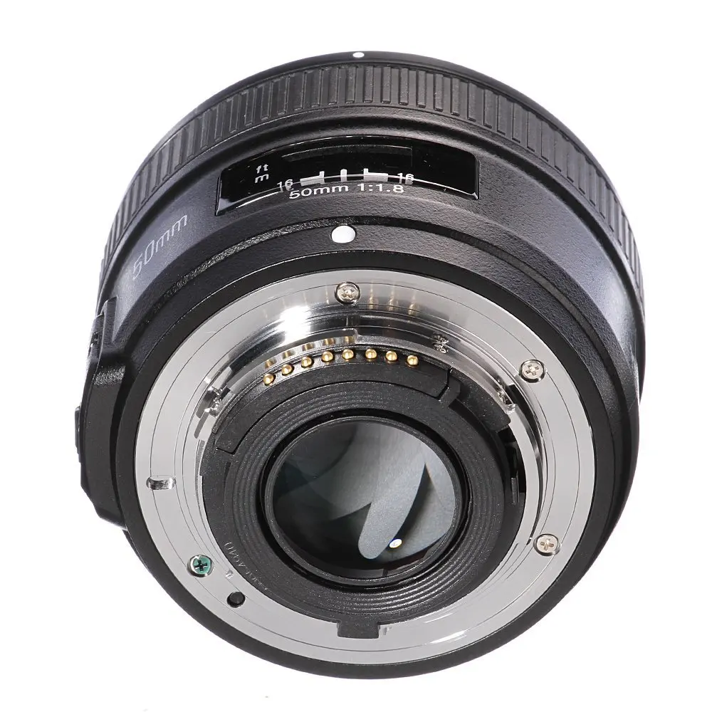 Объектив YONGNUO YN 50 мм объектив с автофокусом и большой апертурой для камер Nikon F1.8