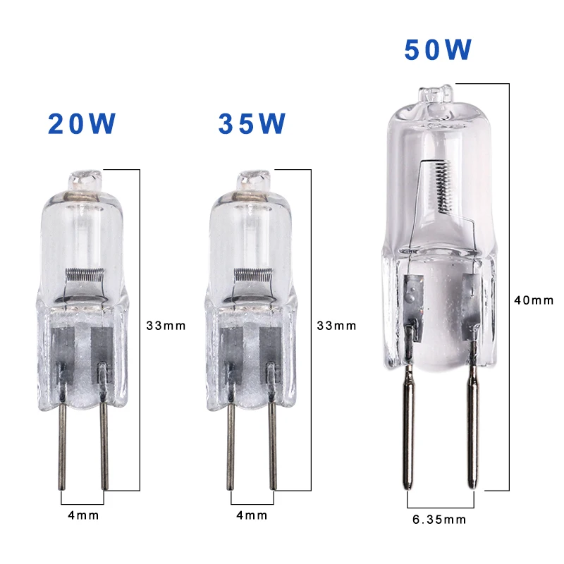 AC 12V Halogeenlamp Kraal G4 20w 35W Lage druk Licht Kralen G6.35 50W Crystal lamp Pinnen Halogeen Lamp Warm Wit|small halogen bulbs|halogen bulbg4 20w - AliExpress