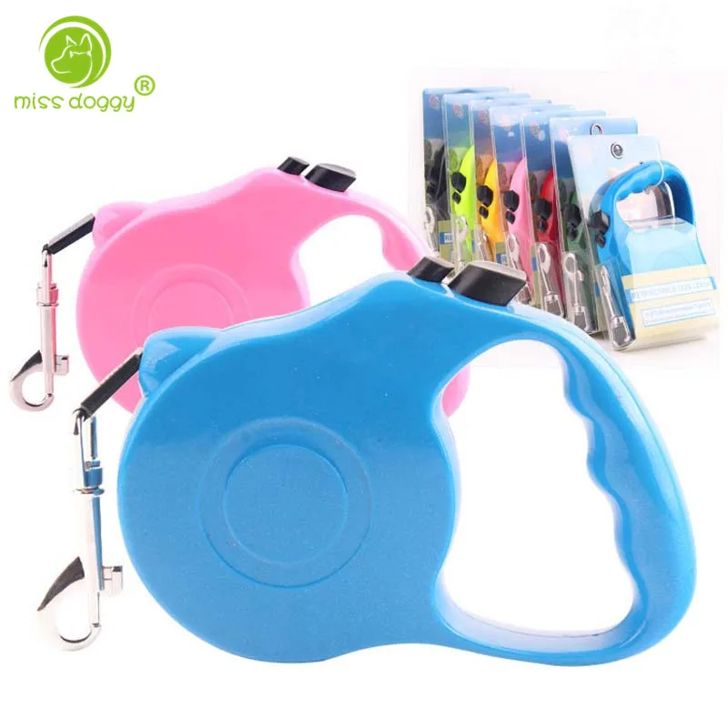 

3M/5M Automatic Retractable Reflective Dog Harnesses Leashes 7 Colors Pet Traction Ropes Walking Leashes for Small Dogs 910A