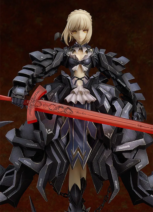 

26cm Anime Fate Stay Night GSC Fate Saber Alter Huke Metal Gear Illustrator Ver. Black Fighting 1/7 Scale Action Figure Toy