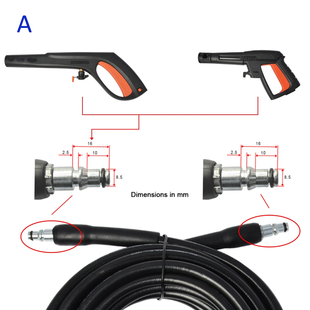Цена 6 м 10 м Высокое давление чистящий шланг Труба шнур Удлинитель шланг для патриота Dawoo высокого давления Шайба Шланг