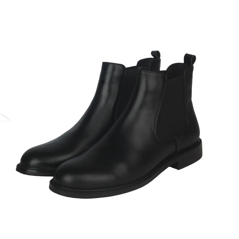 black pointed ankle boots flat