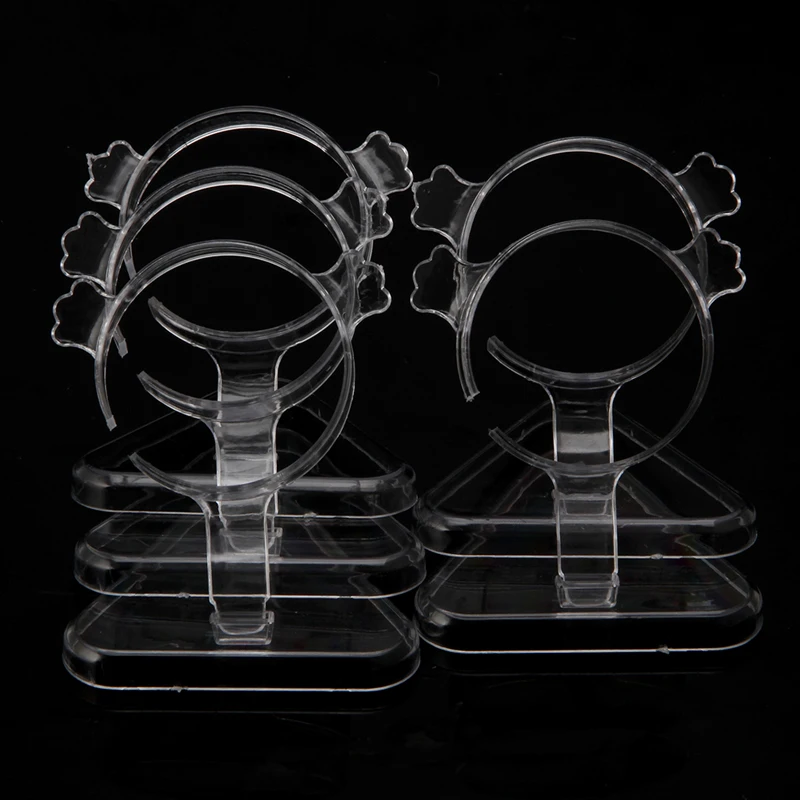 

5Pcs Clear Acrylic Showcase Display Stand Holder Rack Watch Bracelet Jewelry