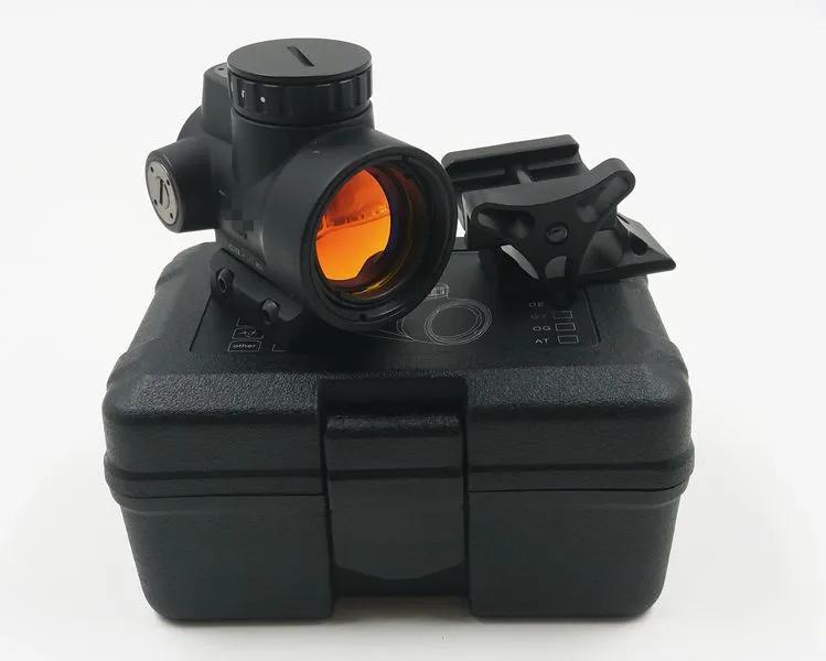 

Gift Box MRO Style Red Dot Sight Holographic Red dot Scope for Airsoft Black WITH Low mount+QD mount