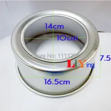 2 шт. форма для тортов круглая алюминиевая подставка для тортов на день рождения чашка 7,8 дюймов 16,5*7,5 см Форма для пудинга форма для выпечки