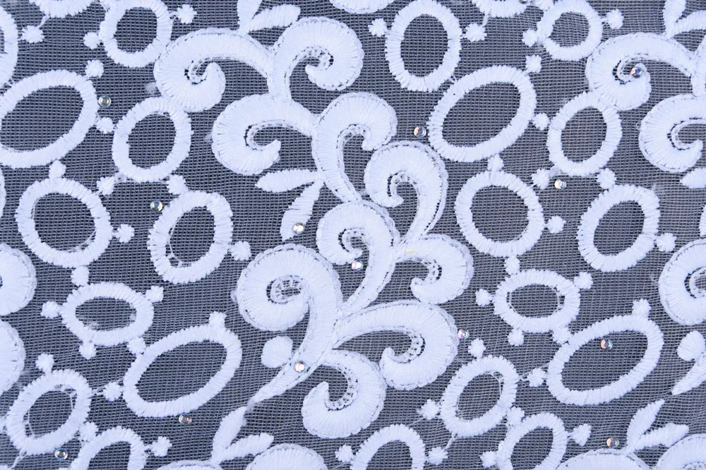 Чистая белая молочная шелковая кружевная африканская сетчатая кружевная ткань французская кружевная ткань высокого качества нигерийская кружевная ткань для свадебного платья 1630b