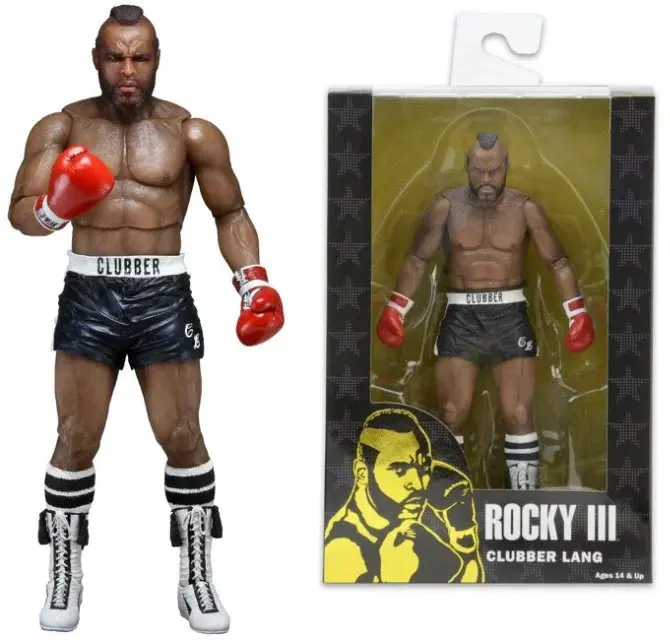 NECA Rocky III Рокки Бальбоа Клаббер LANG 40th Юбилей ПВХ фигурку Коллекционная модель