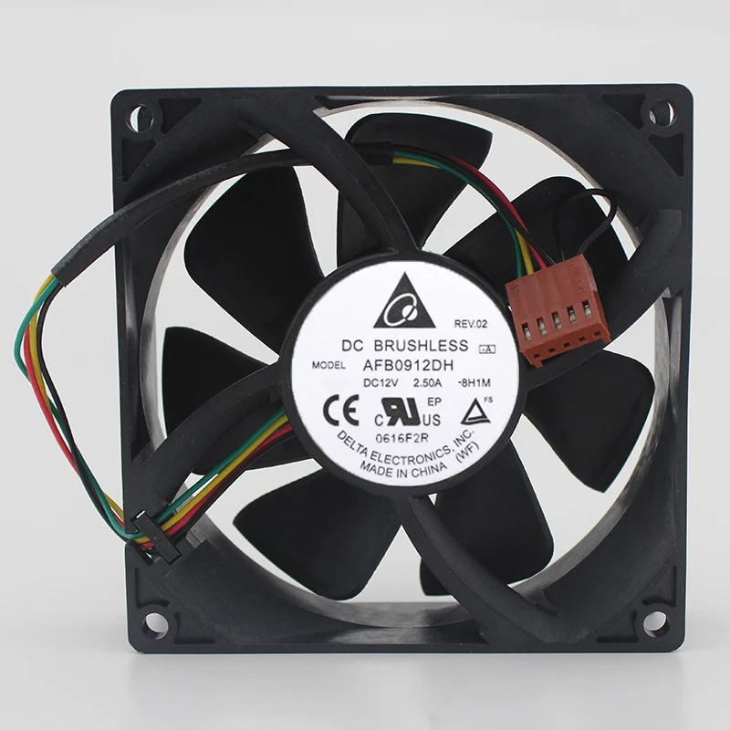 Delta Electronics AFB0912DH BH1M DC 12V 2.50A 90x90x25mm 4 wire Server